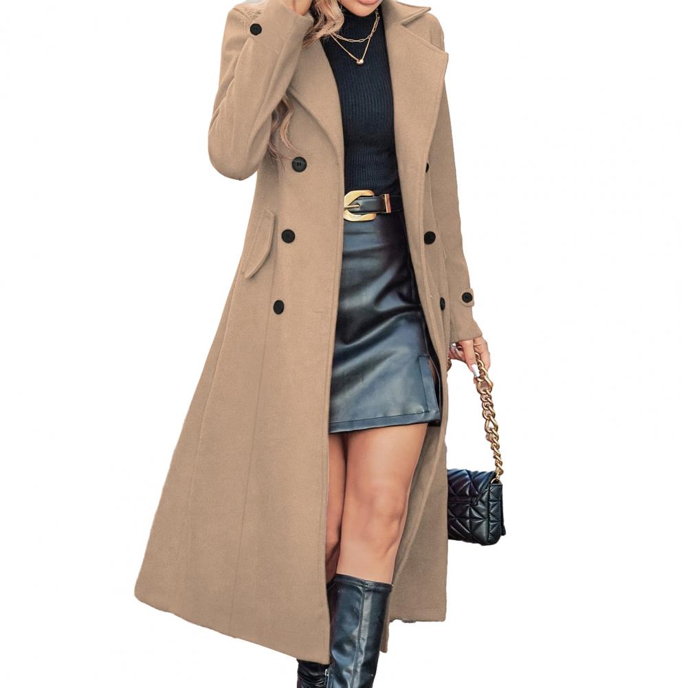 Wool Coat Peacoat - Abrigo de Invierno para Mujer, Abrigo