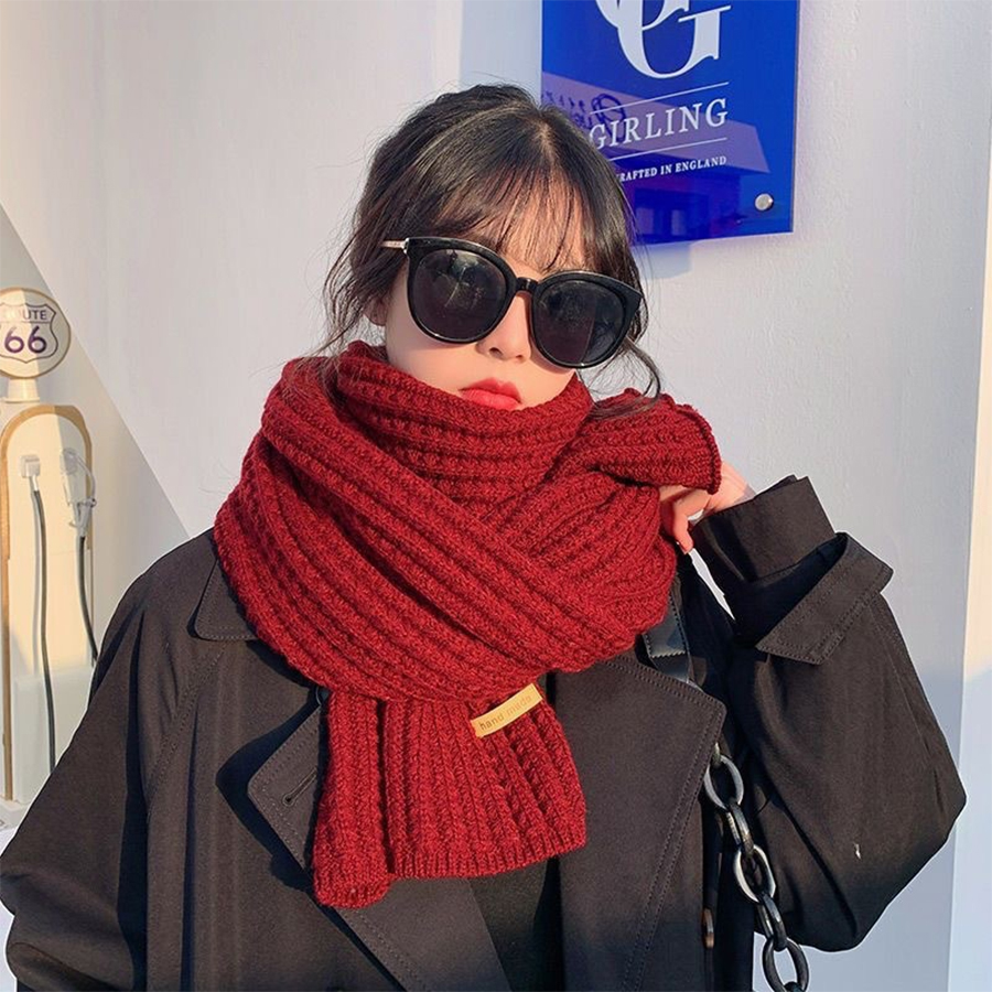 Wool Scarf Men - Bufanda de Cachemira cálida de punto