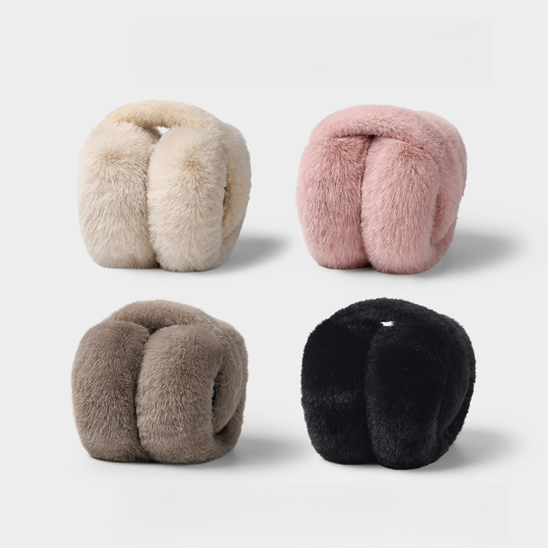 Earmuffs Foldable - Orejeras de Felpa para Mujer, Calentadores