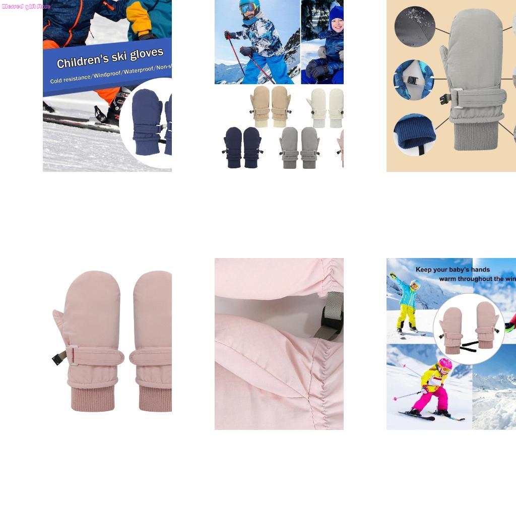 Snow Glove Insulated - D0JC Guantes esquí impermeables y elegantes,