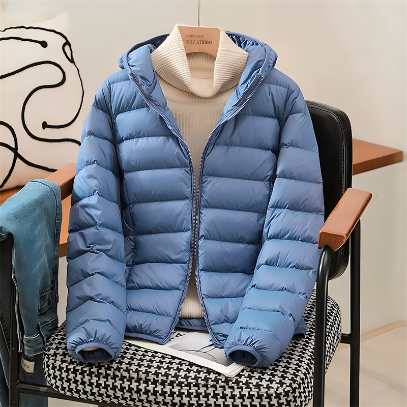 Down Jacket Packable - Chaquetas acolchadas ajustadas coreanas con capucha