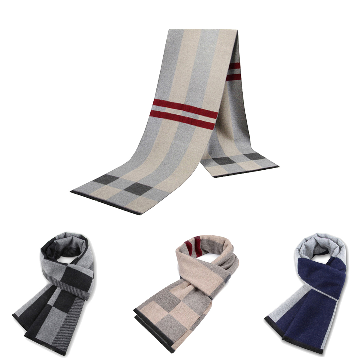 Wool Scarf Men - Bufanda para hombre, copia de invierno,