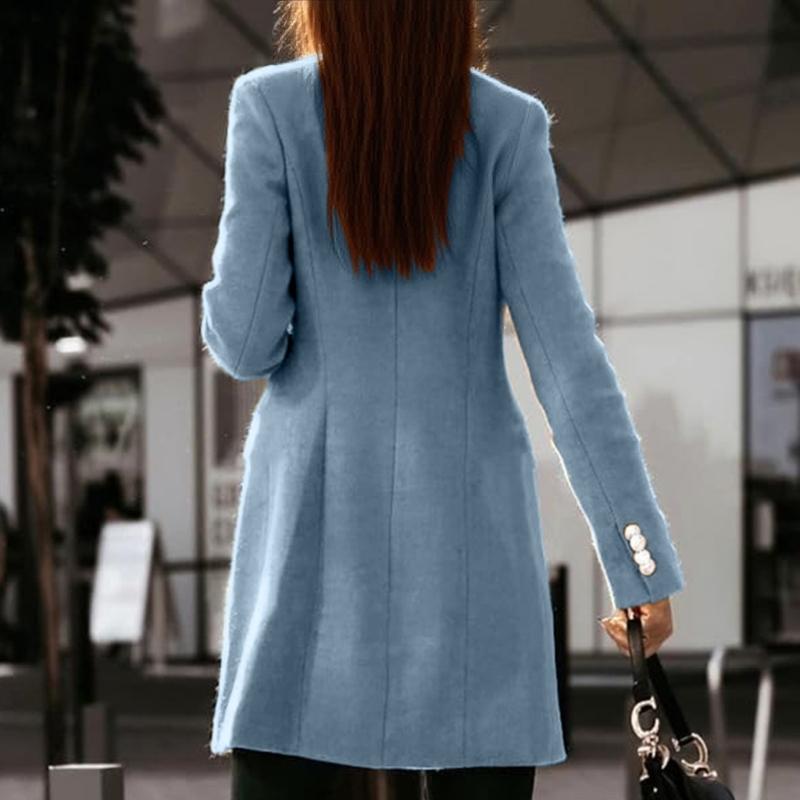 652F Abrigos lana para mujer O - Wool Coat Peacoat reseña y precio