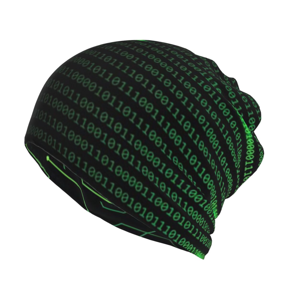 Manta con diseño de código bin - Knit Beanie Hat Warm reseña y precio