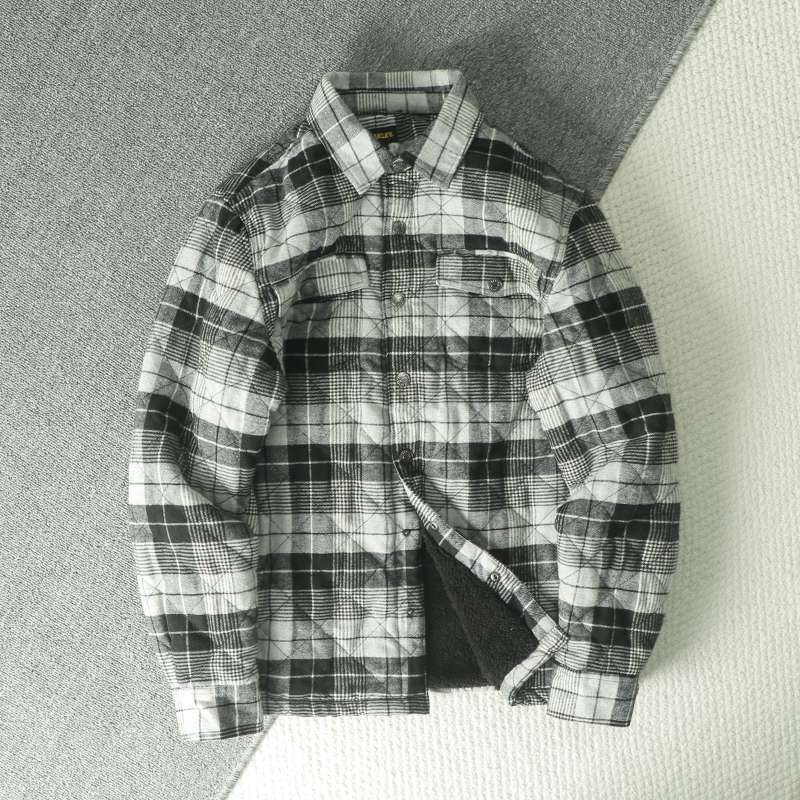 Otoño Invierno camisa de lana  - Flannel Shirt Lined reseña y precio