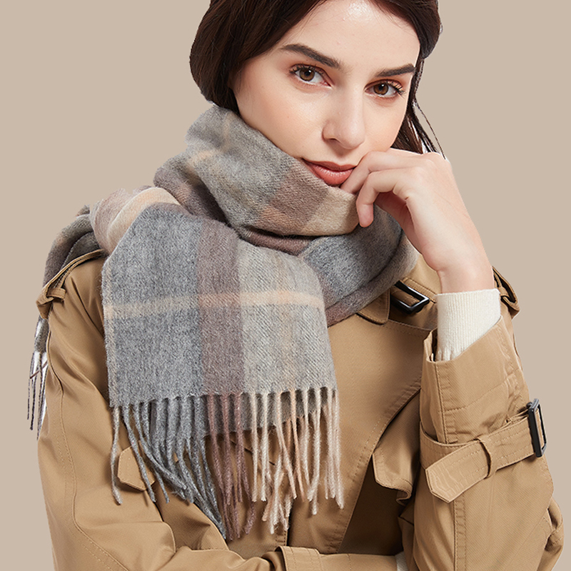 2025 bufandas a cuadros escoce - Wool Scarf Men reseña y precio