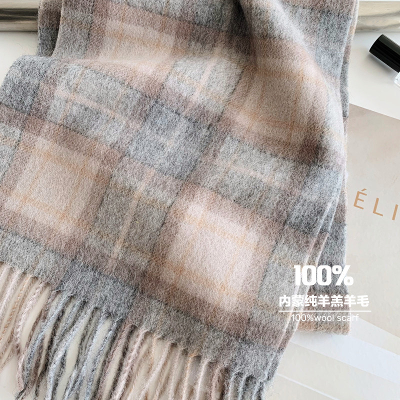 2025 bufandas a cuadros escoce - Wool Scarf Men reseña y precio