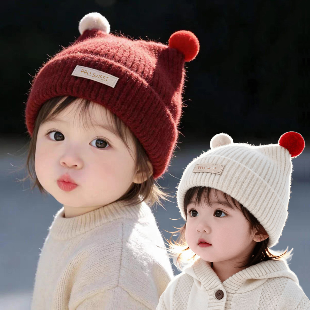 Gorro de punto para bebé de 1  - Knit Beanie Hat Warm reseña y precio