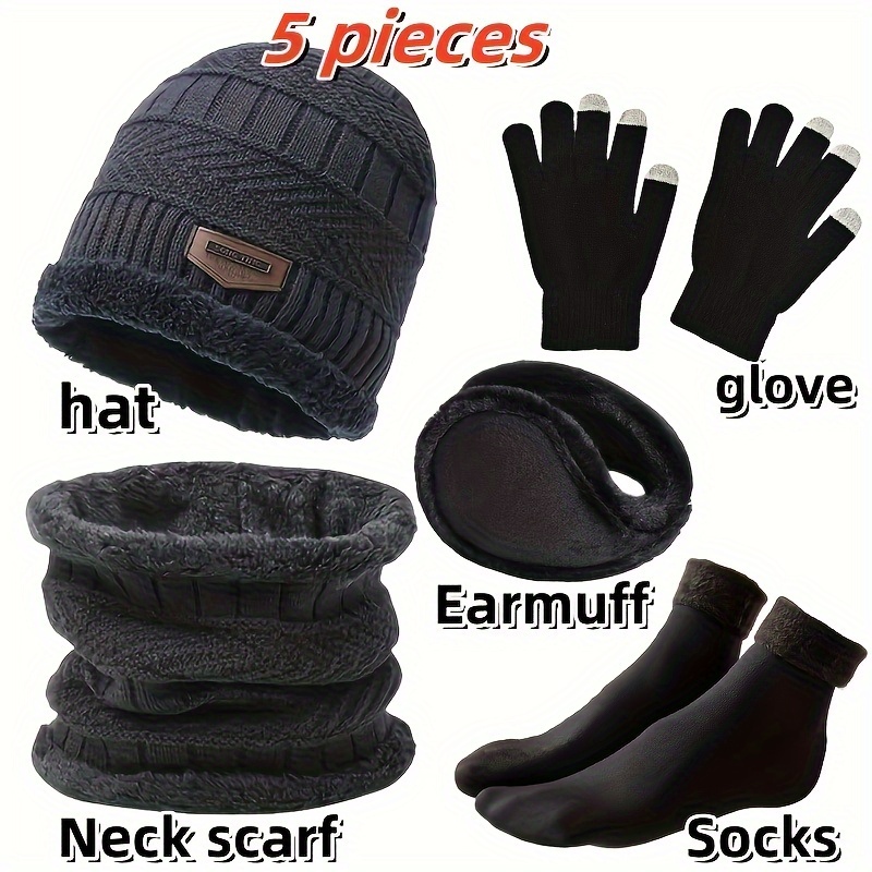 Gorro de invierno para hombre, - Wool Scarf Men reseña y precio