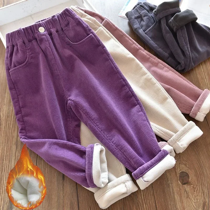Pantalones de pana para niñas, - Corduroy Pant Warm reseña y precio